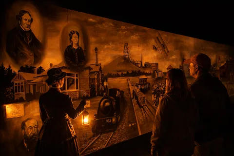 Mural inside Altona Homestead