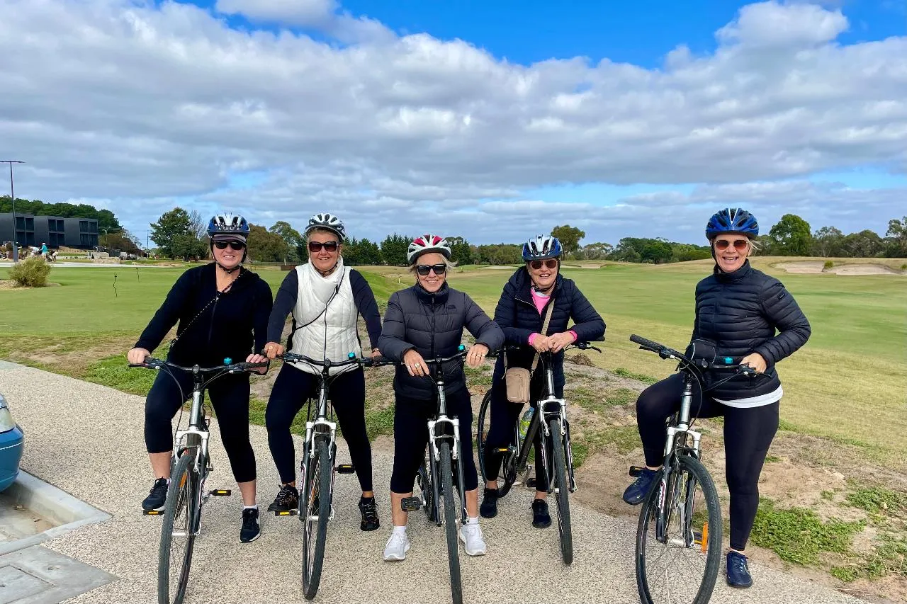 A bicycle on a scenic Victorian rail trail