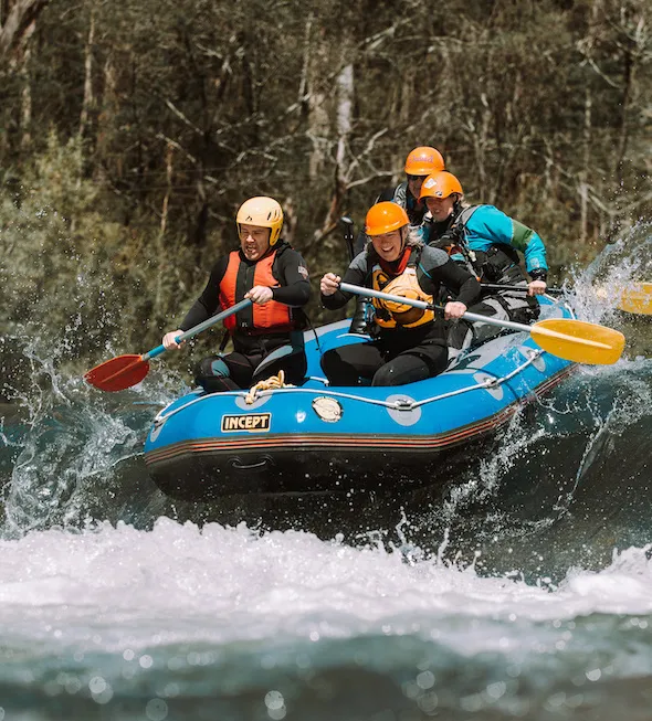 Whitewater rafting scenery