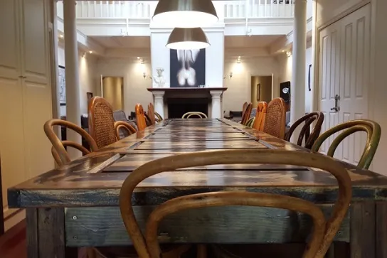 Dining table at the Manor House