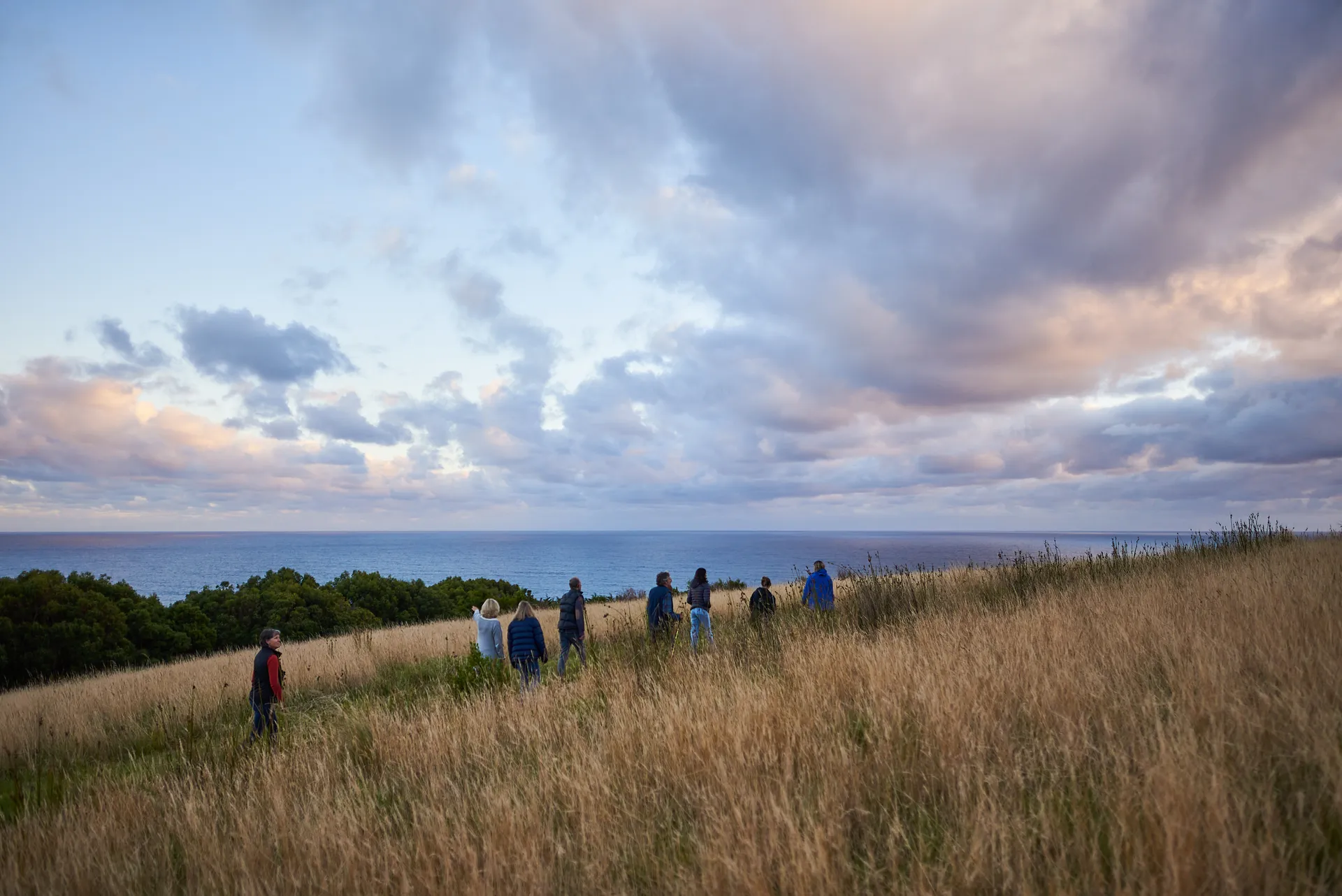 Evening light on the discovery tour