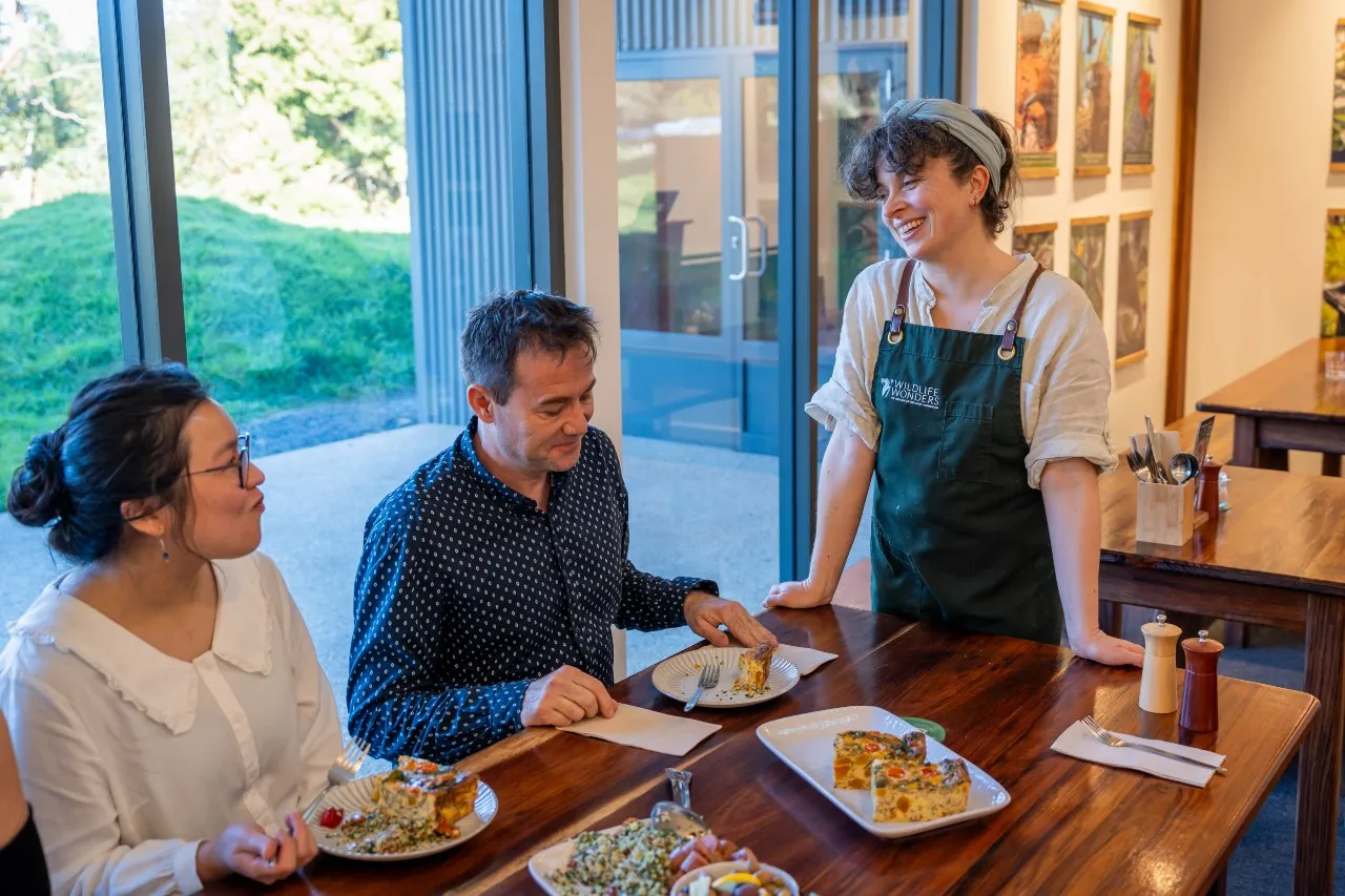 Local produce tasting at Wildlife Wonders