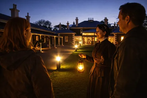 Ghostly trails at Eynesbury Homestead