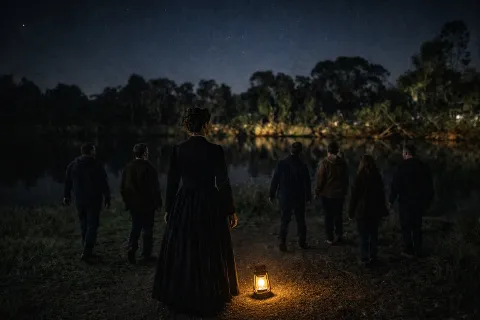 The haunted lake walk at Eynesbury