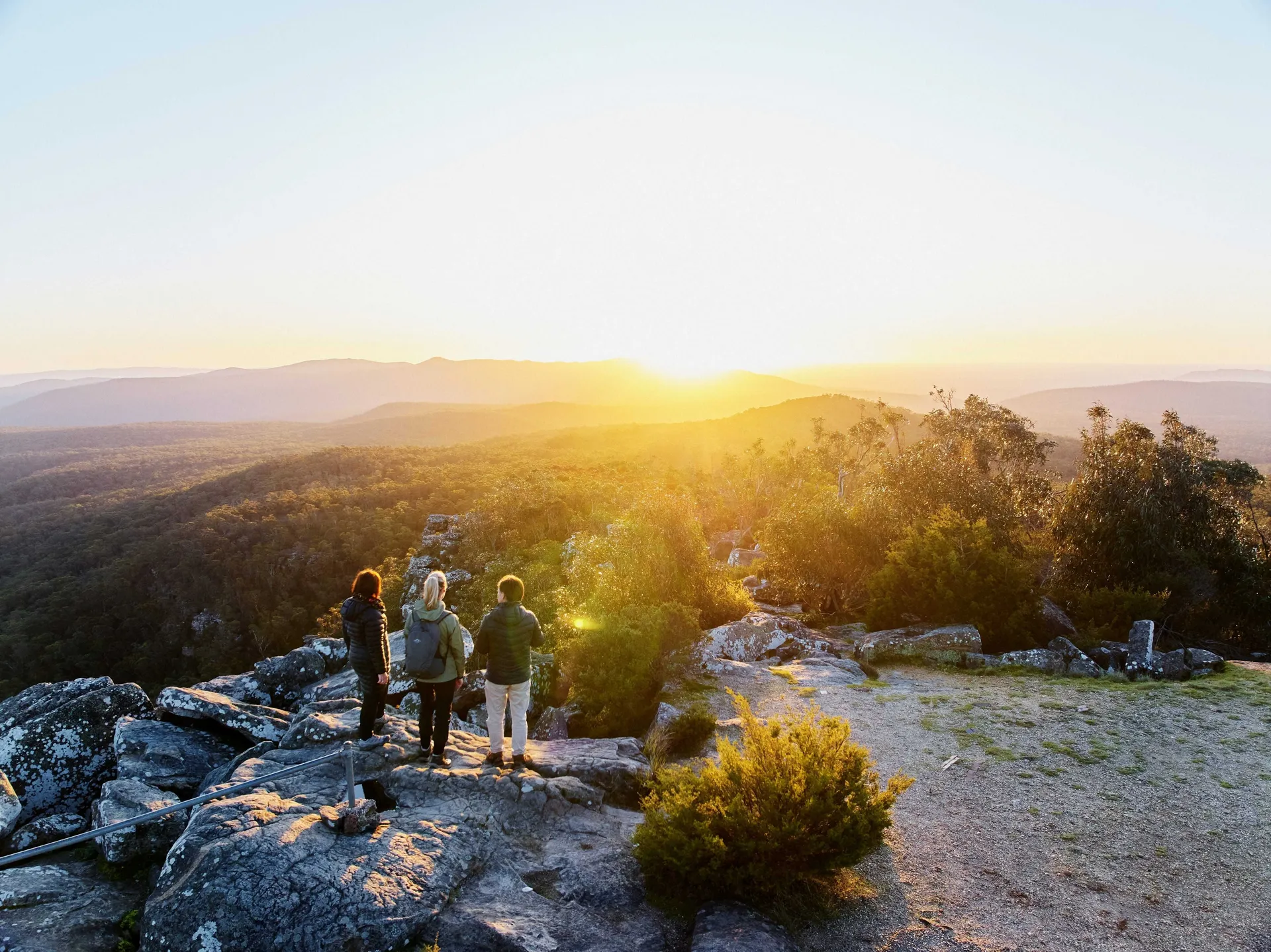 Sublime evening light in the Grampians