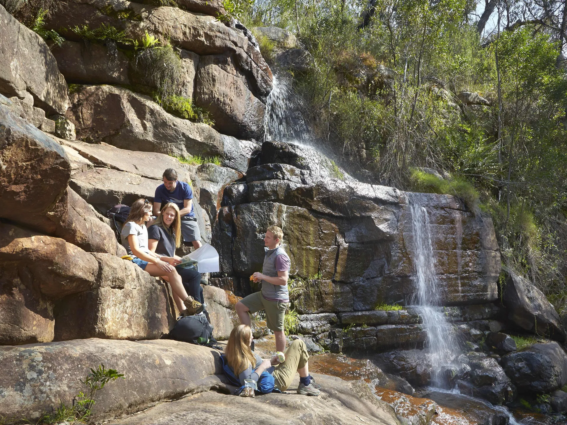 Waterfall in the Grampians on the 4 day walking experience