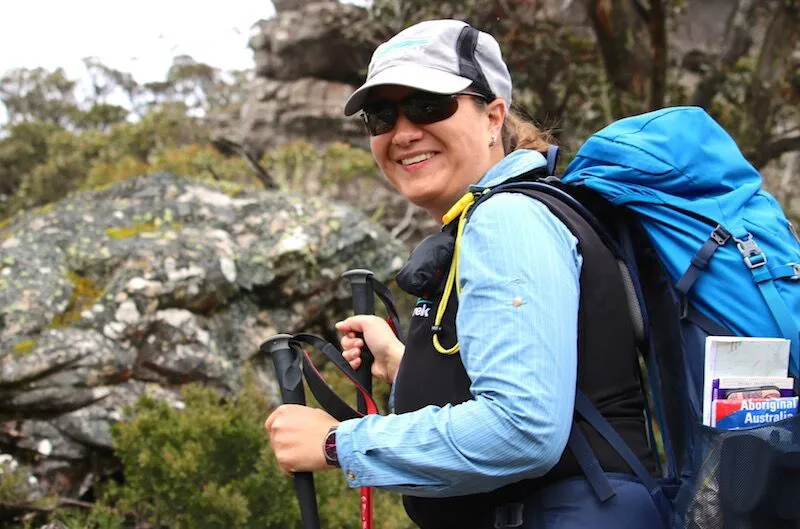 Guide leading the Grampians walking tour