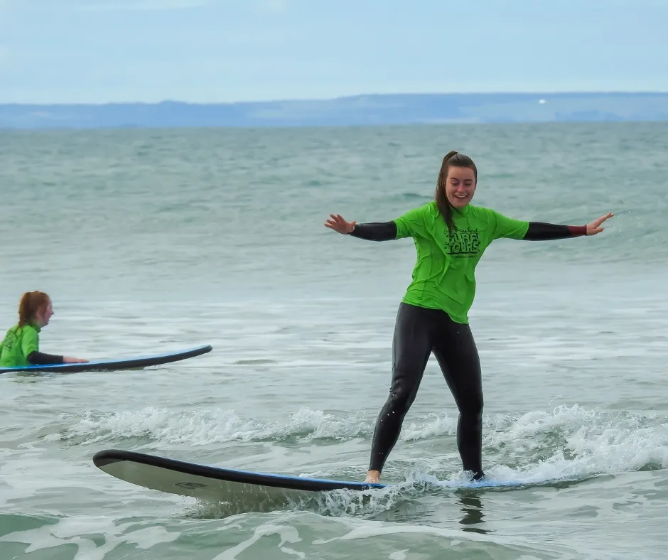 Those first wave feels on the intro surf lesson