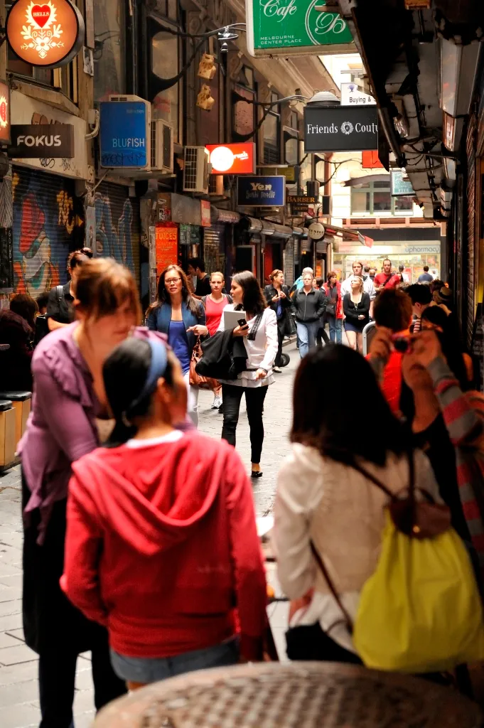 Street art in a Melbourne laneway