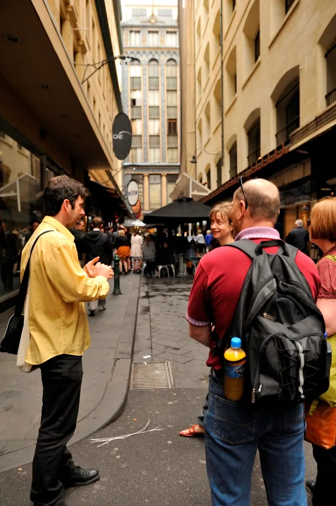 Colourful laneway in Melbourne's CBD
