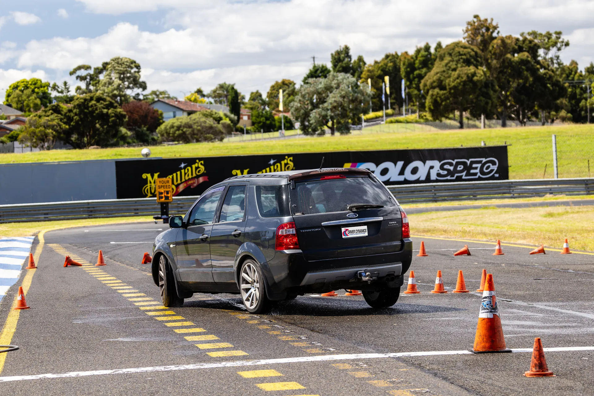 High speed drills at the course