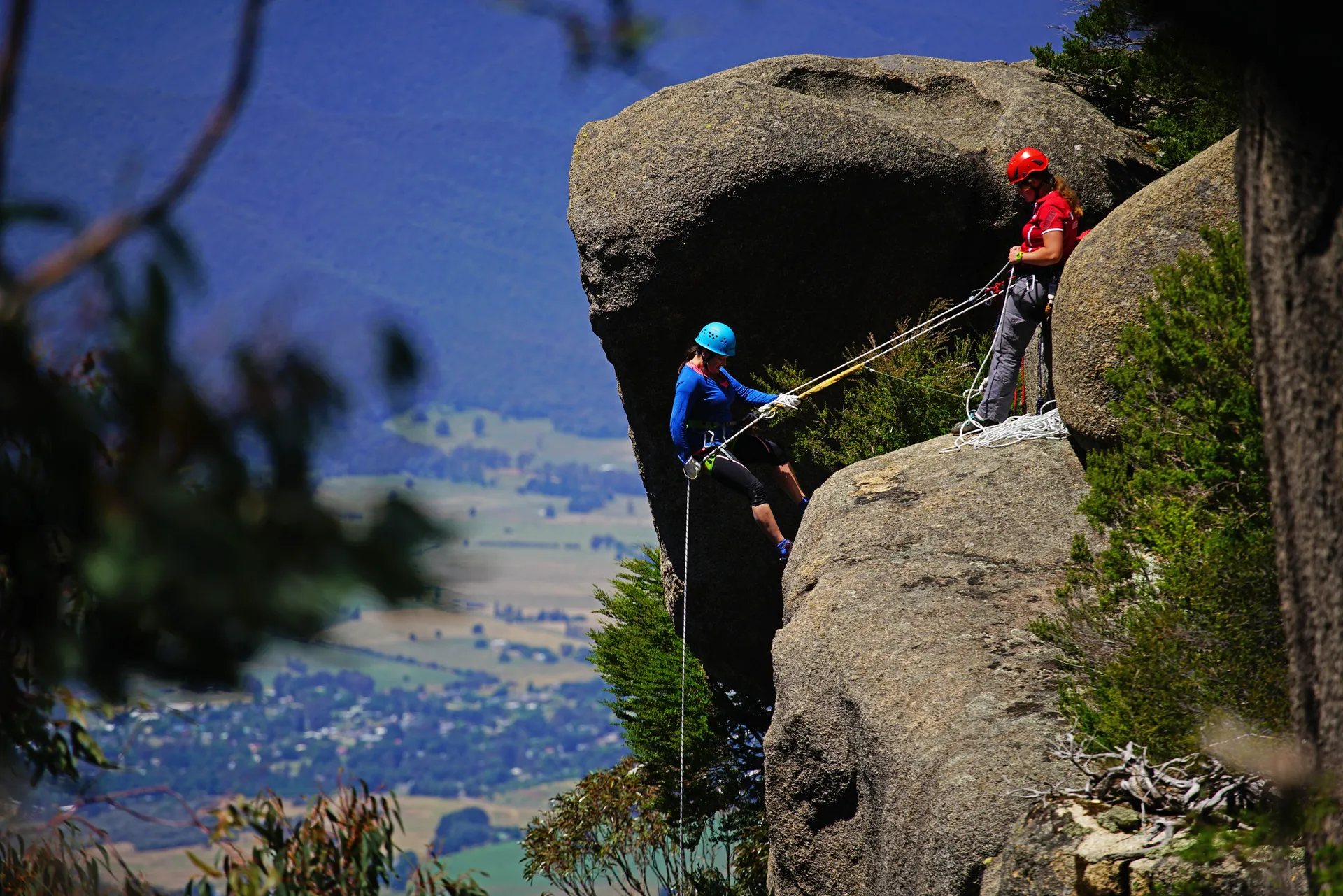 Abseiling at the Dragons Foot wall
