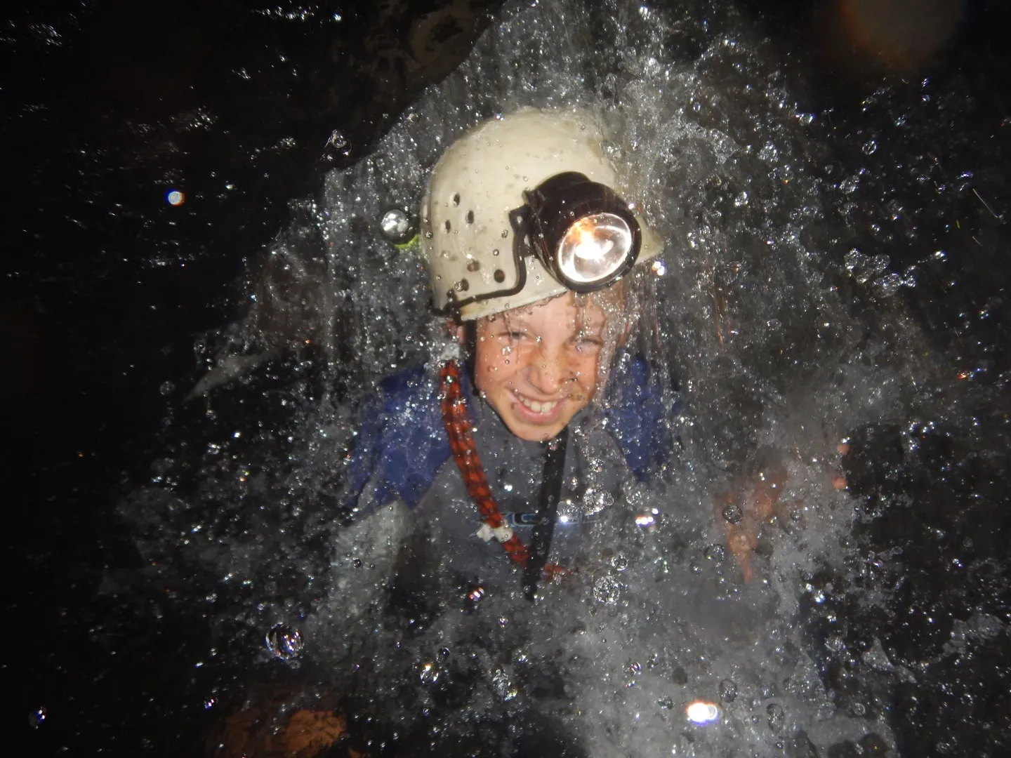 Waterfall inside the cave at Mount Buffalo