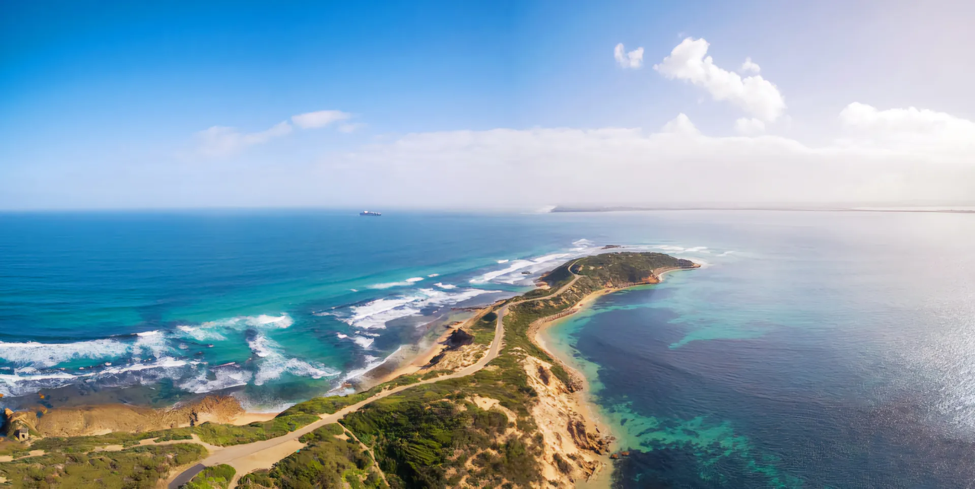 Mornington Peninsula coastline and countryside from Arthur’s Seat