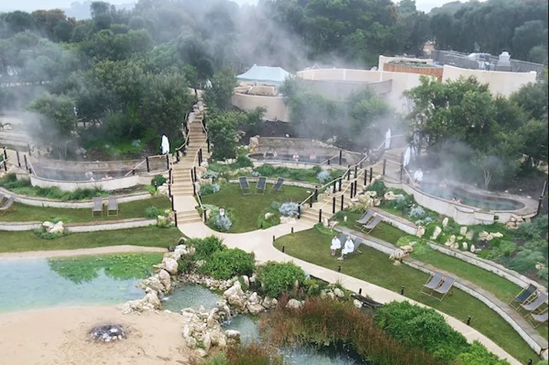 The hot springs grounds
