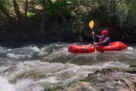 Paddling the Myrtleford river