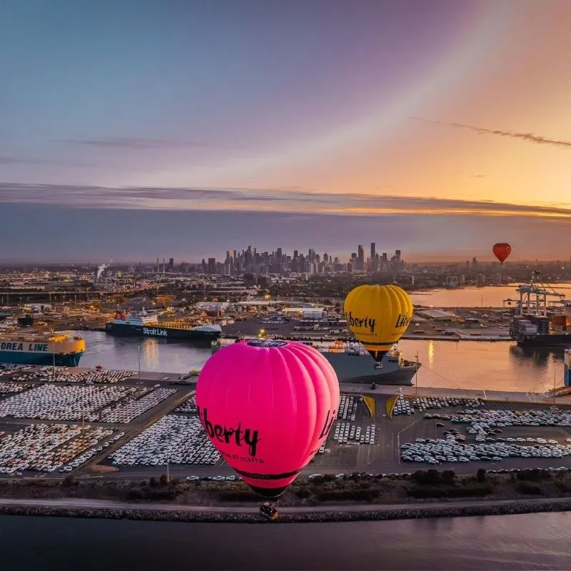 Balloon flight over Melbourne