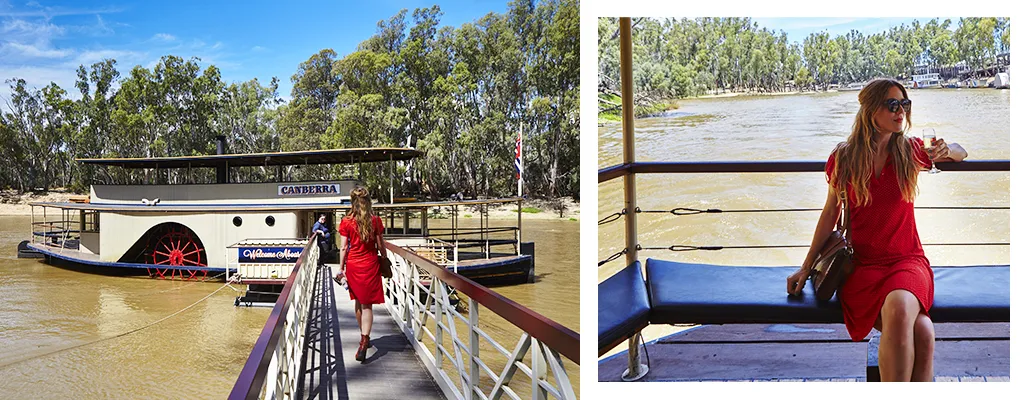 Wharf to winery jetty on the Murray