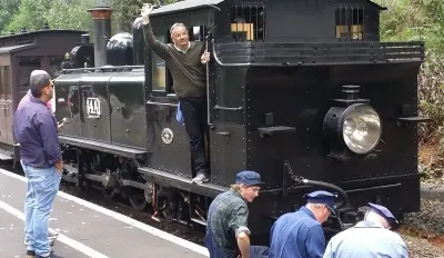 Puffing Billy steam train in the Dandenong Ranges