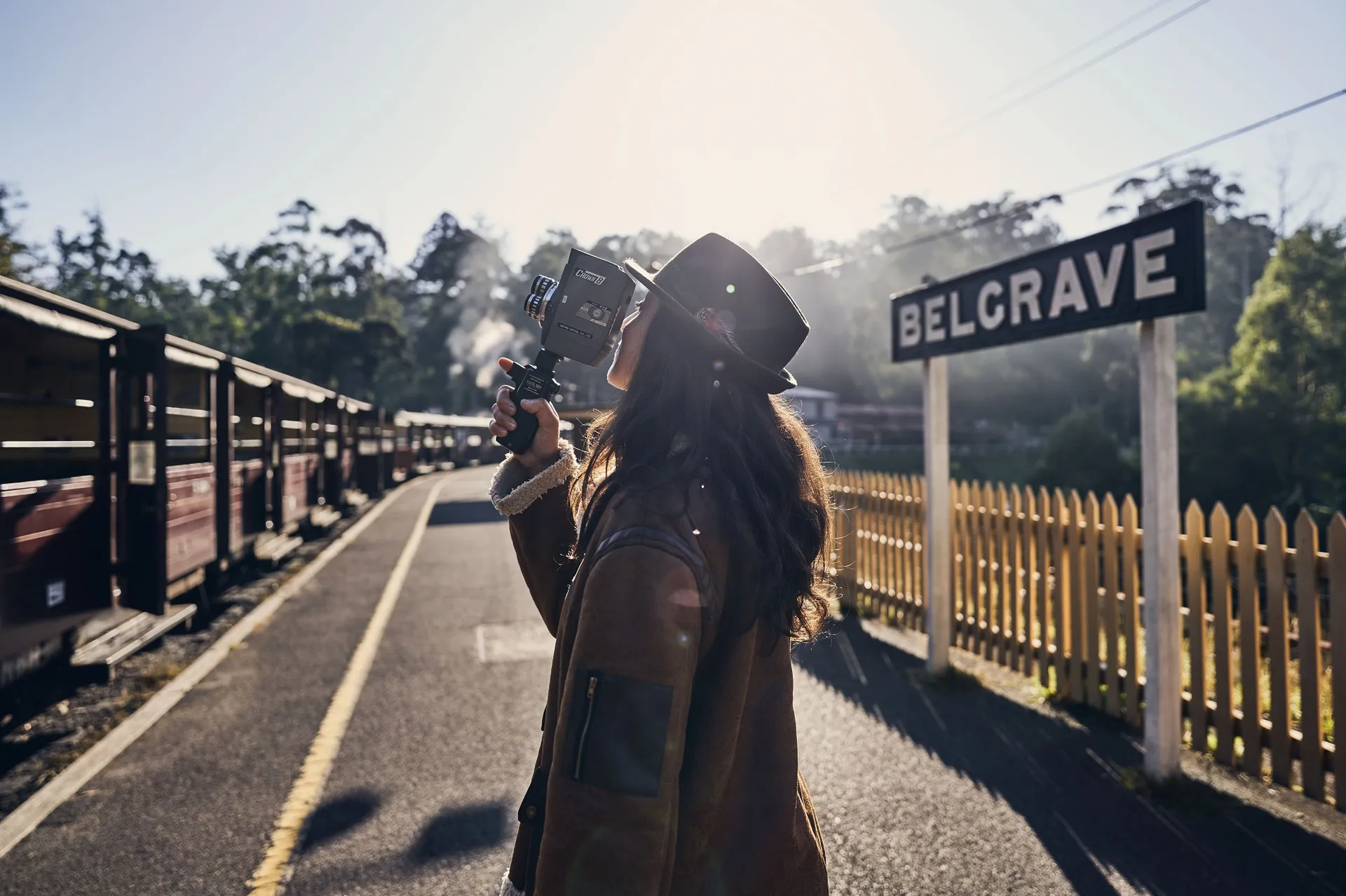 Puffing Billy steam train in the Dandenong Ranges