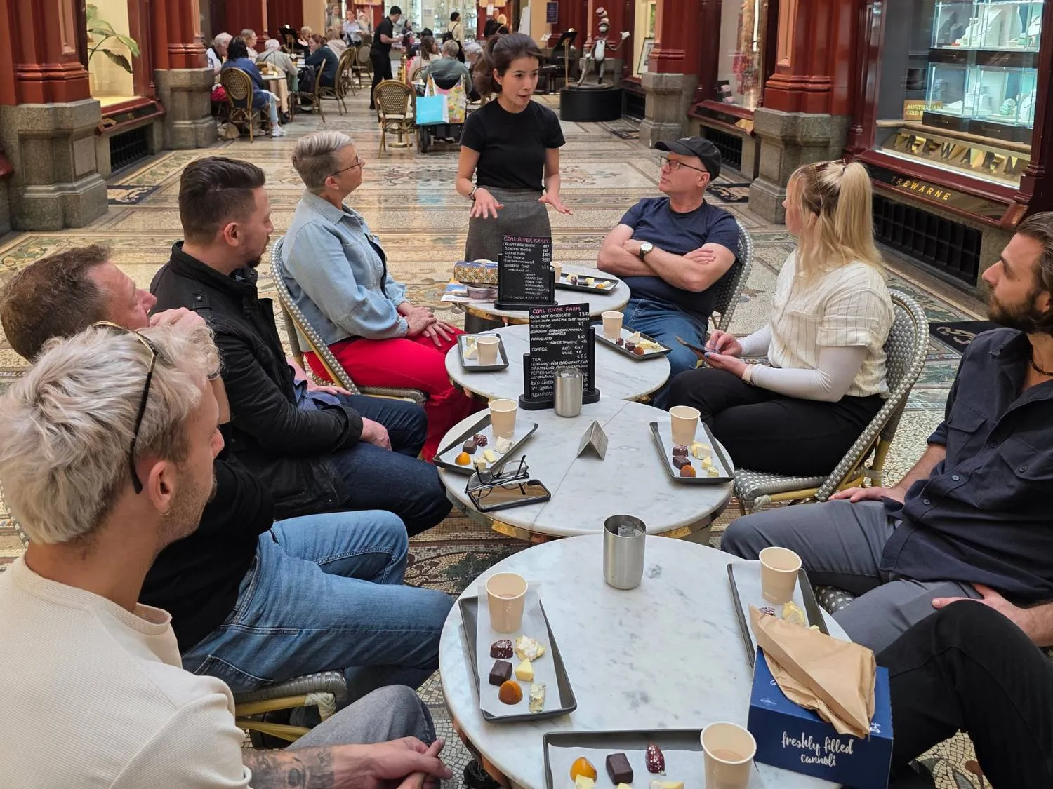 Historic arcades on the food trail