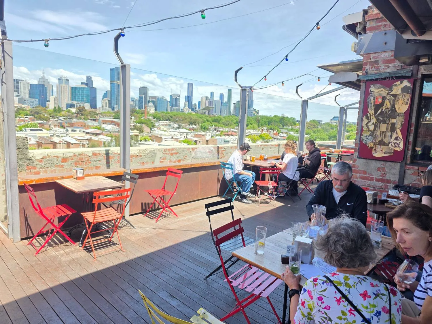 Rooftop stop at Naked for Satan