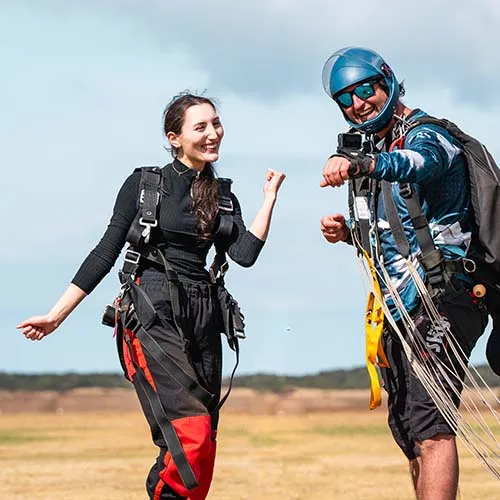 Tandem skydive over the Great Ocean Road coast