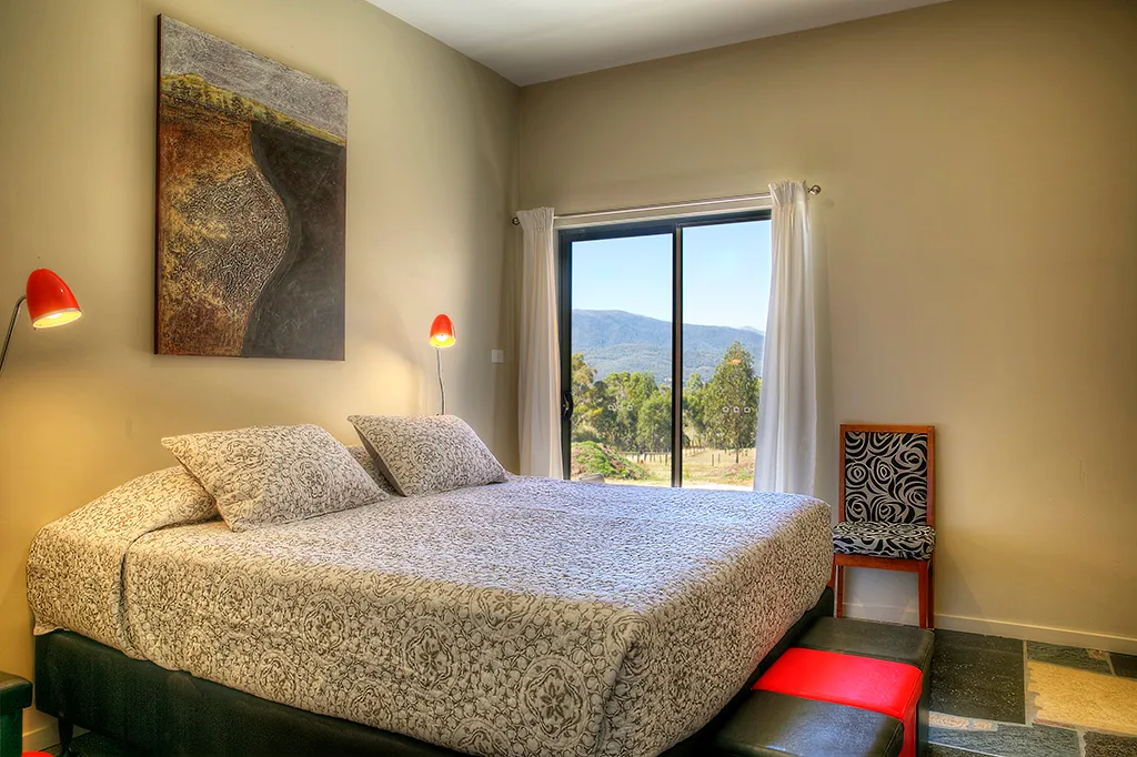 Cosy cabin interior at Spring Spur