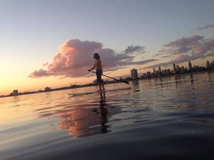 Sunset paddle board hire