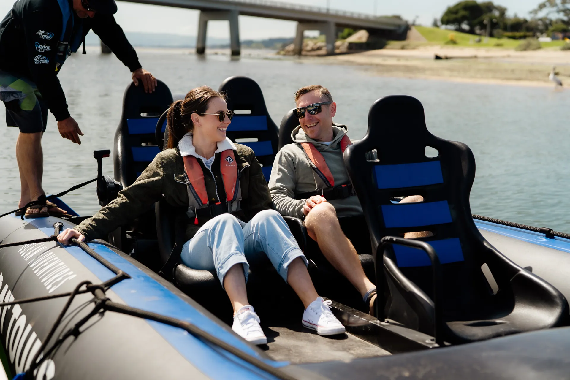 A fast boat on Victorian water