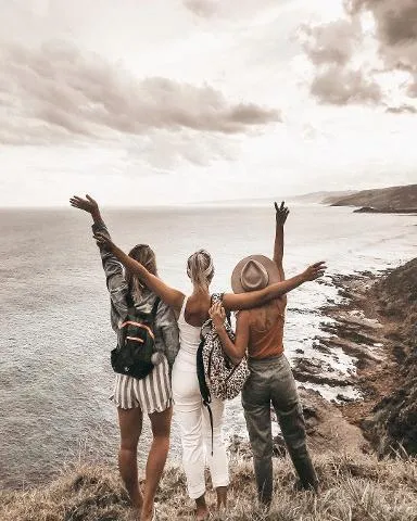 Guests at a Great Ocean Road lookout