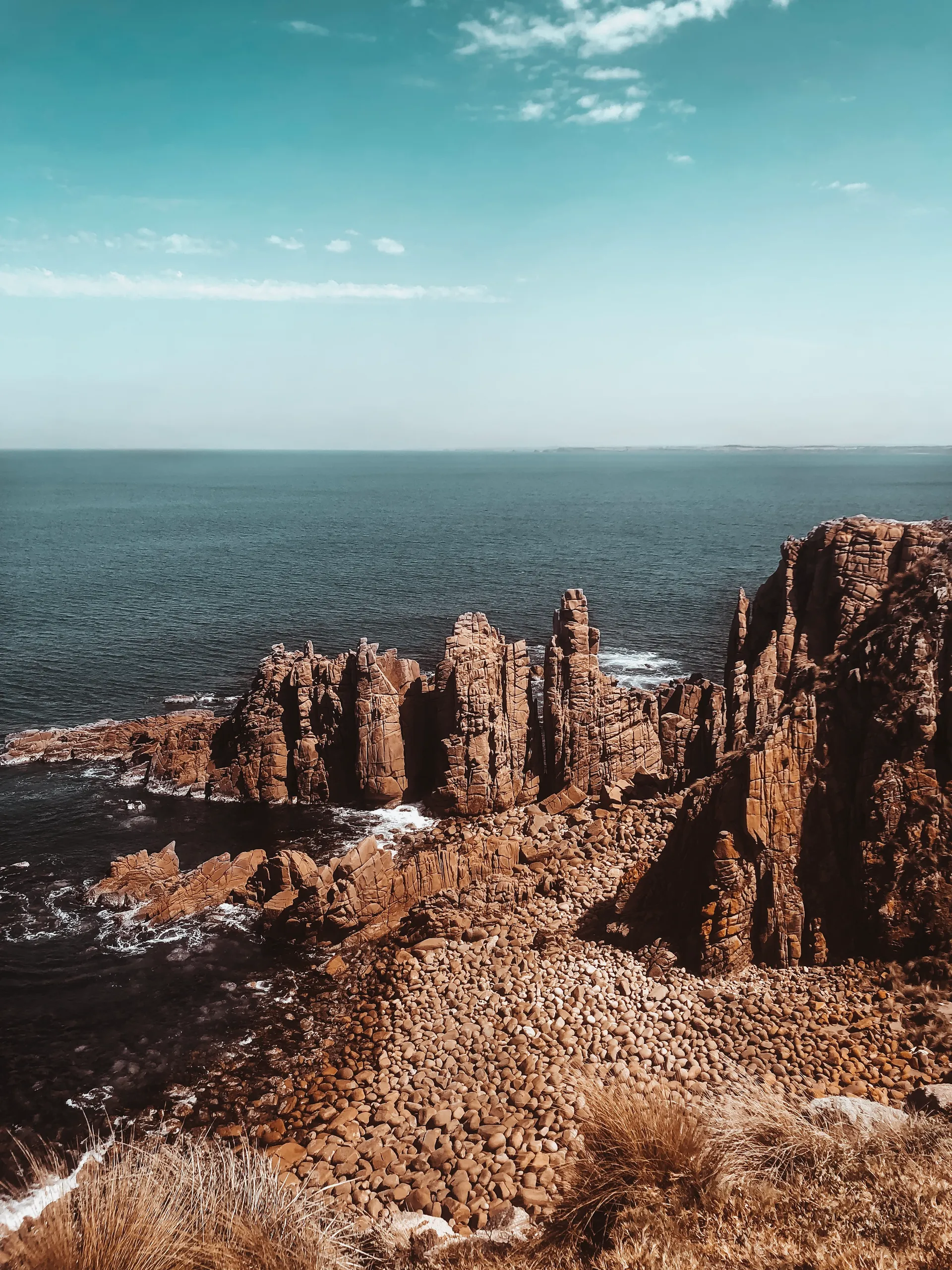 Coastal cliffs at Cape Woolamai, Phillip Island