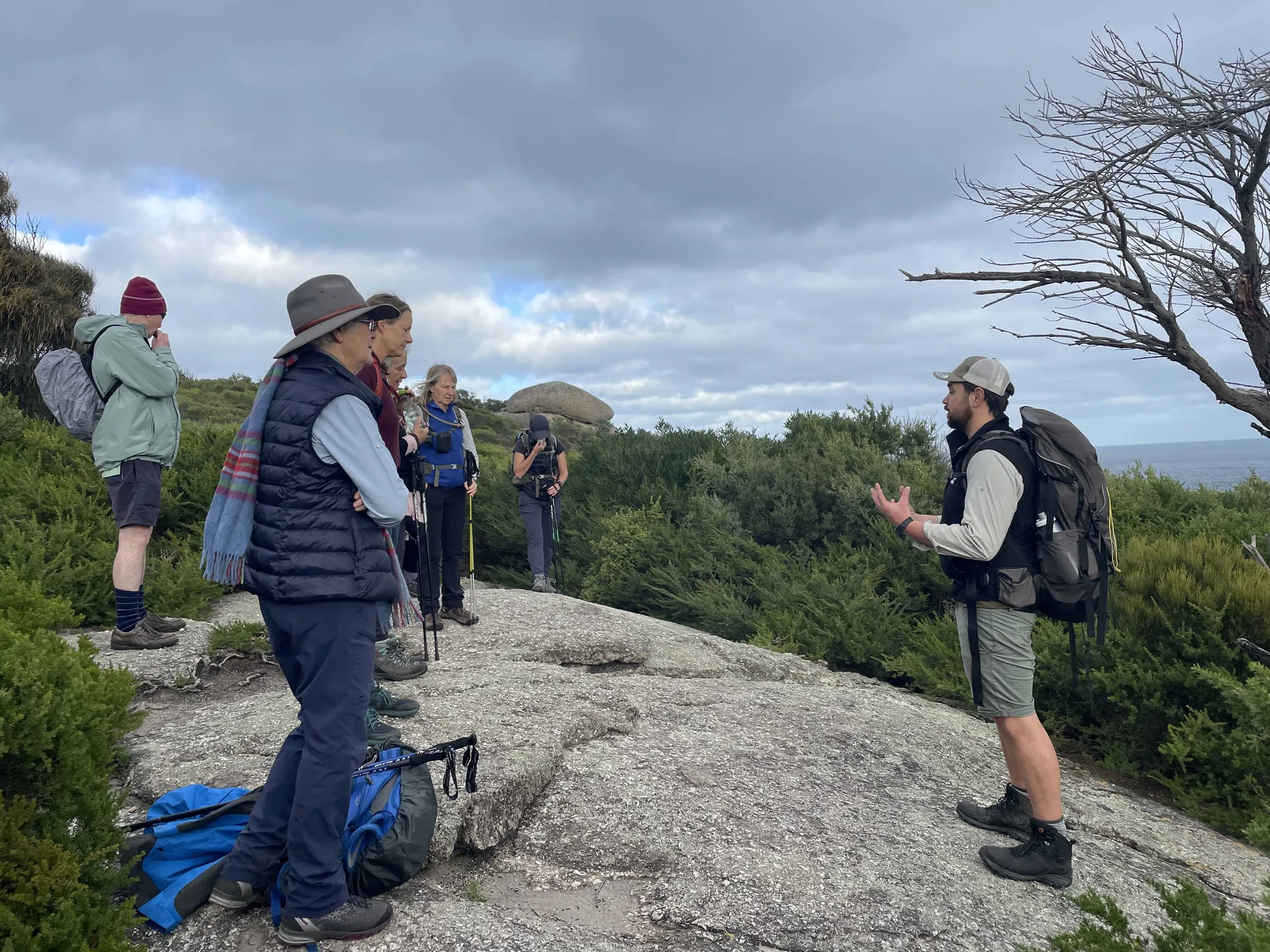Guides and guests at Wilsons Promontory