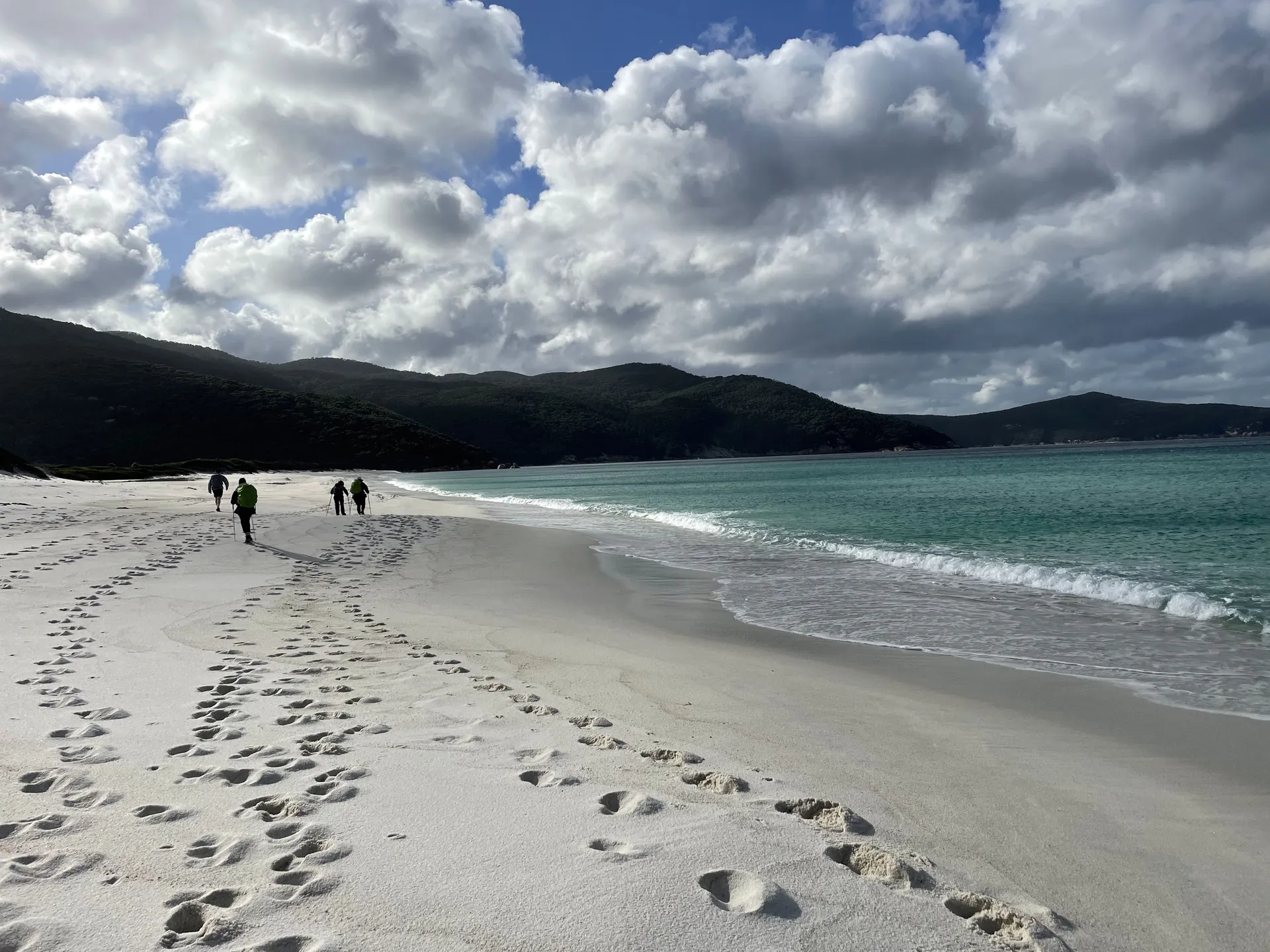 Walking by Waterloo Bay