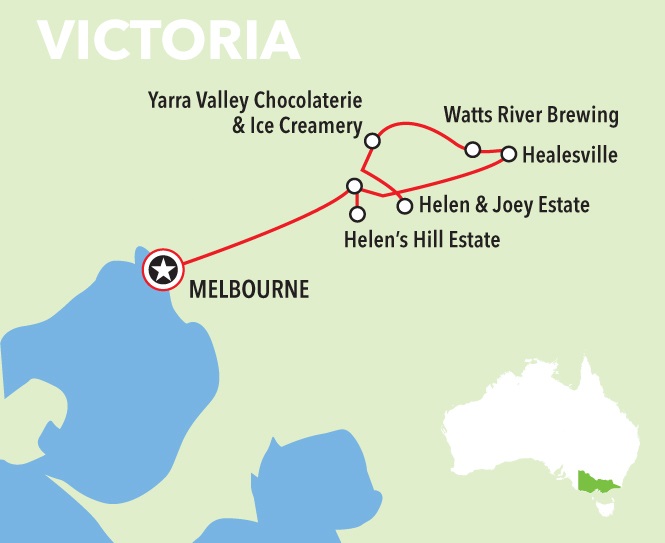 Yarra Valley Wine Tour Map
