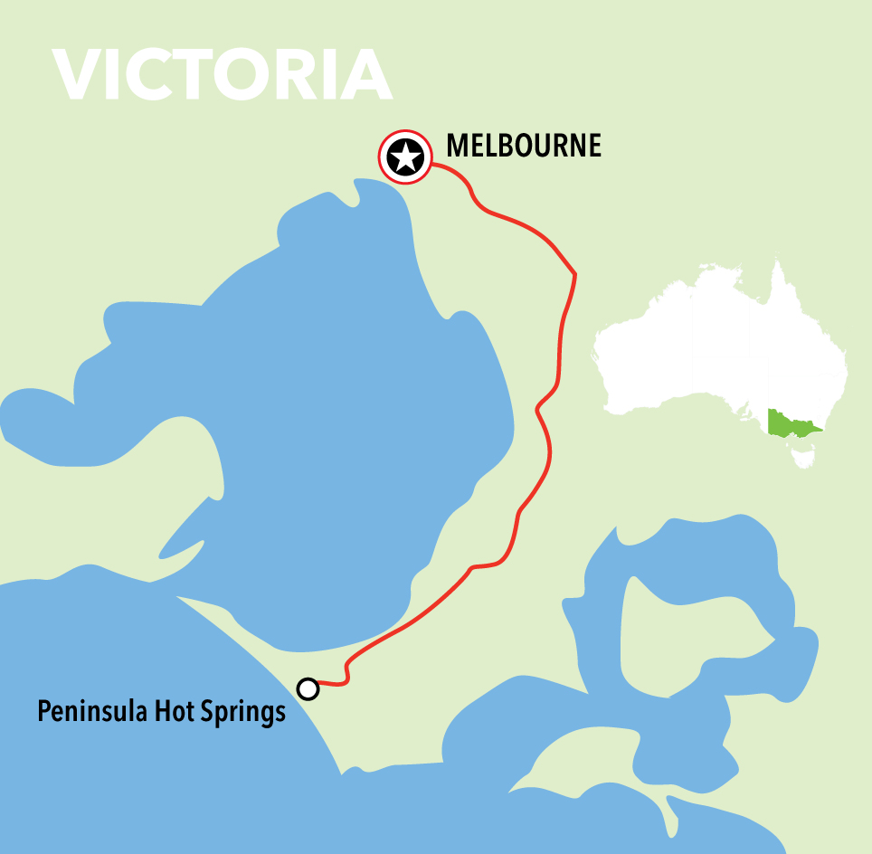 Mornington Peninsula Hot Springs Morning Express Map